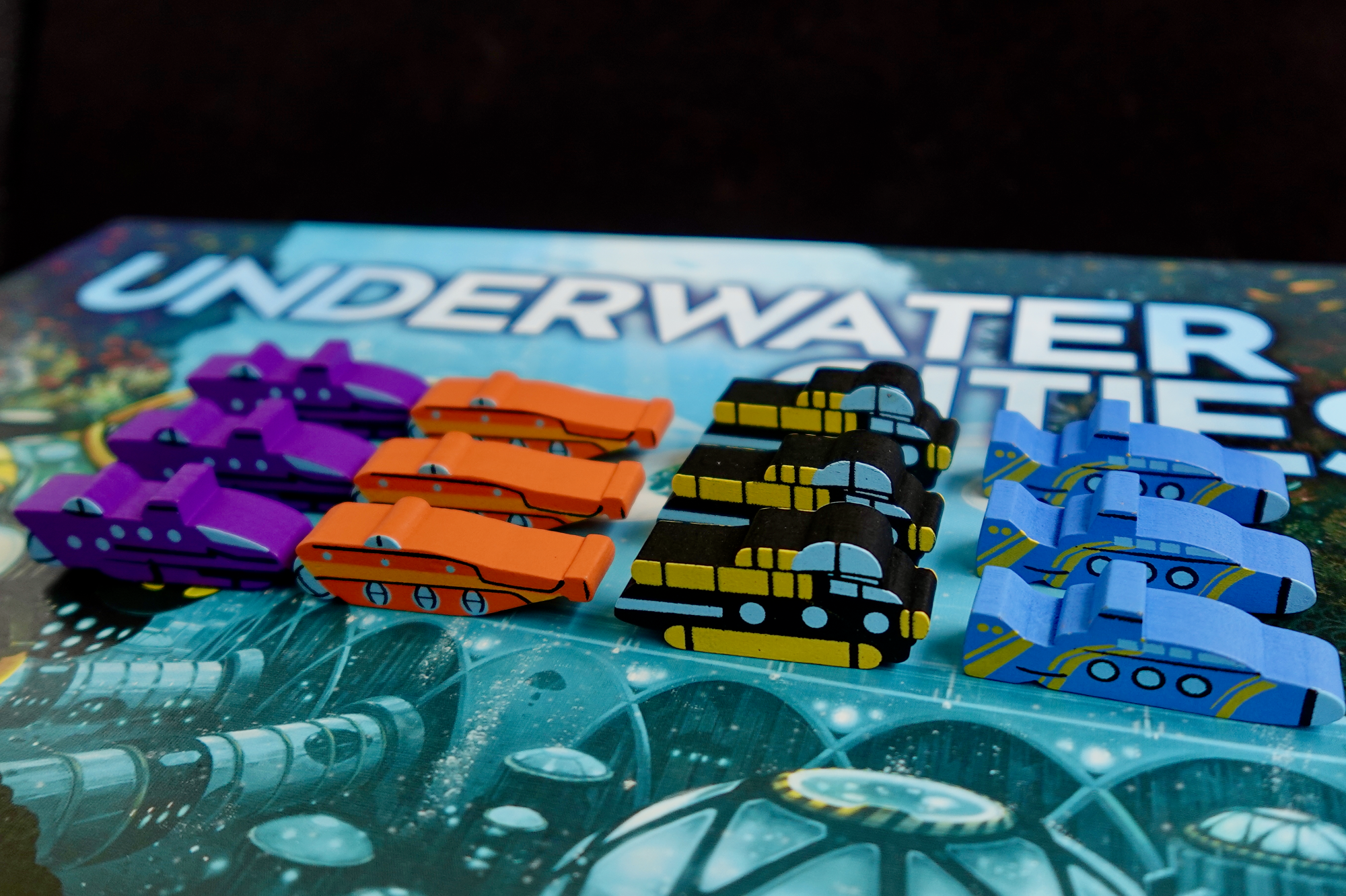 Underwater Cities: Wooden Submarines (Meeple Source)
