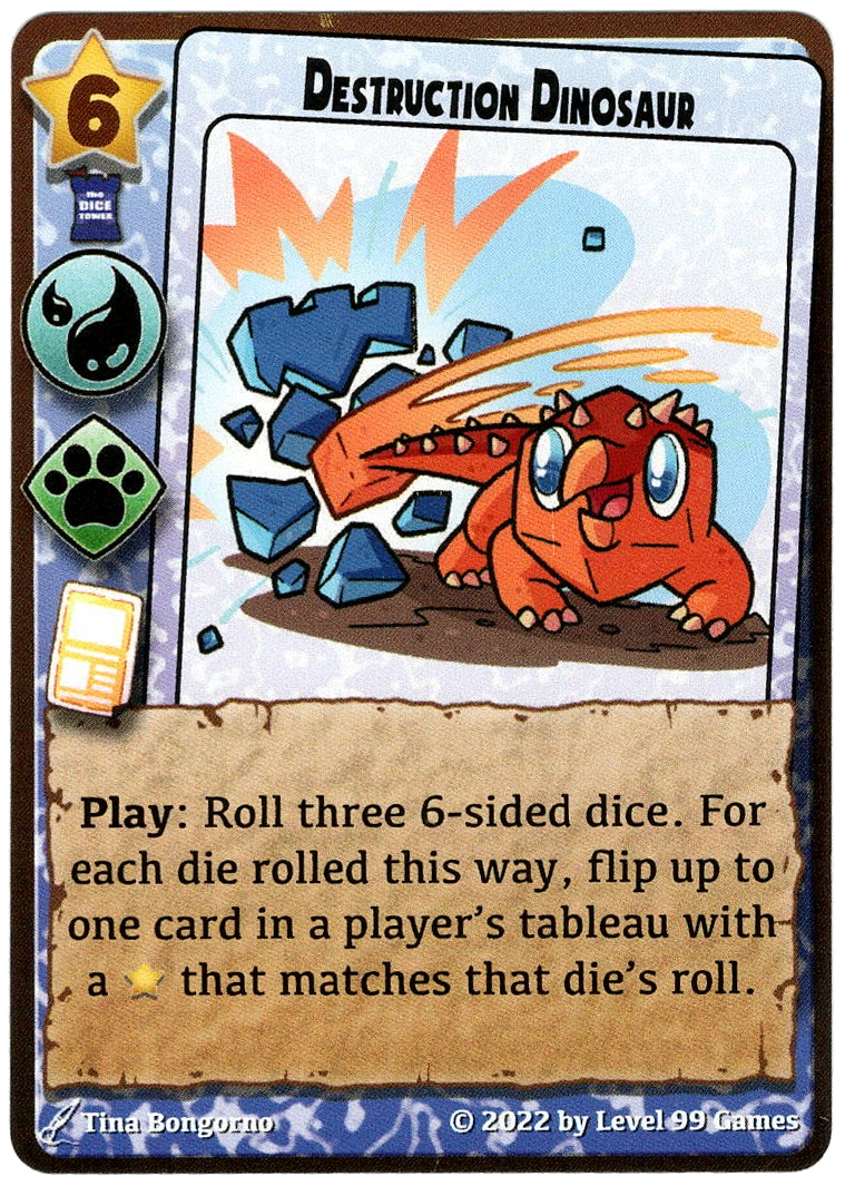 Millennium Blades: Destruction Dinosaur Promo Card